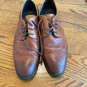 Mens Asher Green Genuine Leather Oxford Style Dress Shoes
